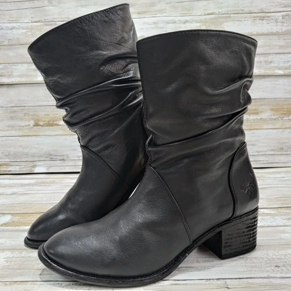 Patricia Nash Woman’s Monte Western Leather Bootie Size 8.5